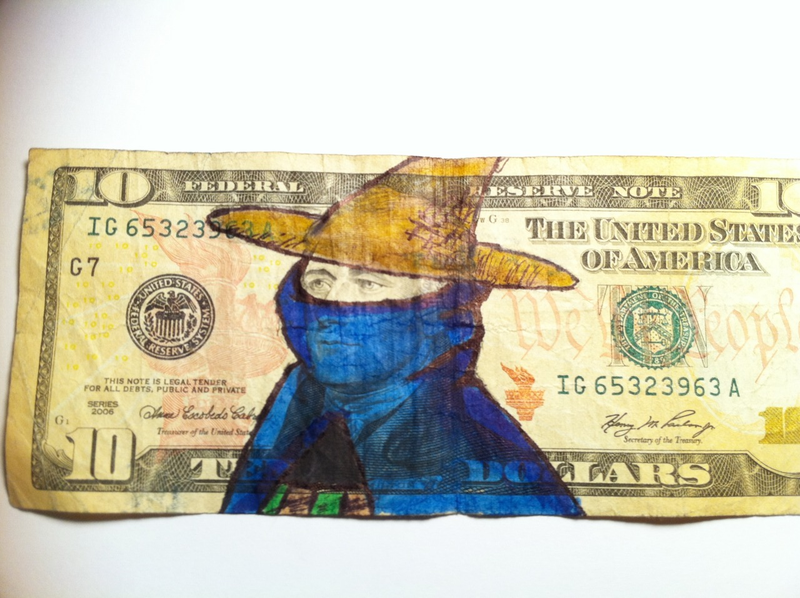 Illustration for article titled Turning Dollar Bills Into Works of Video Game Art
